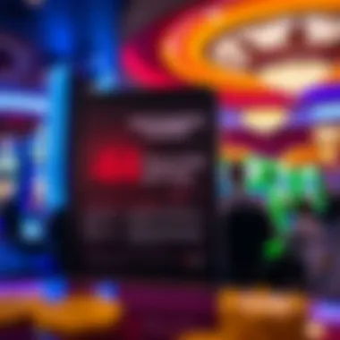 Responsible gaming information display for visitors