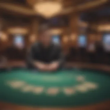 Elegant Setup for Westgate Poker An elegant poker table set up for a game of Westgate Poker